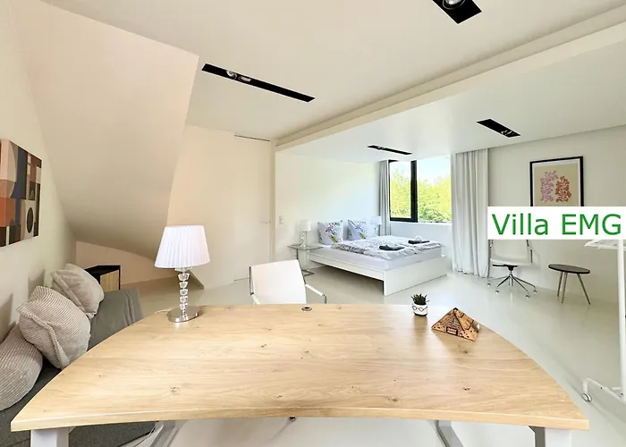 Vila Einzigartige Luxus Design Emg Nah Muenster Mit Garten Direkt An Der Ems, Bis Max 10 Personen *