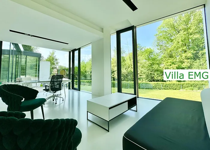 Vila Einzigartige Luxus Design Emg Nah Muenster Mit Garten Direkt An Der Ems, Bis Max 10 Personen Warendorf