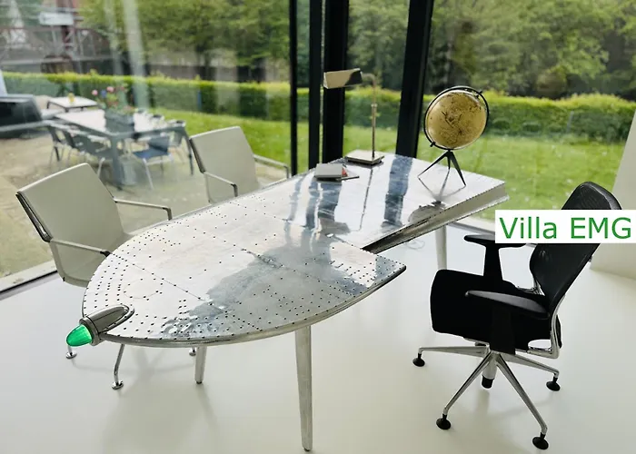 Vila Einzigartige Luxus Design Emg Nah Muenster Mit Garten Direkt An Der Ems, Bis Max 10 Personen