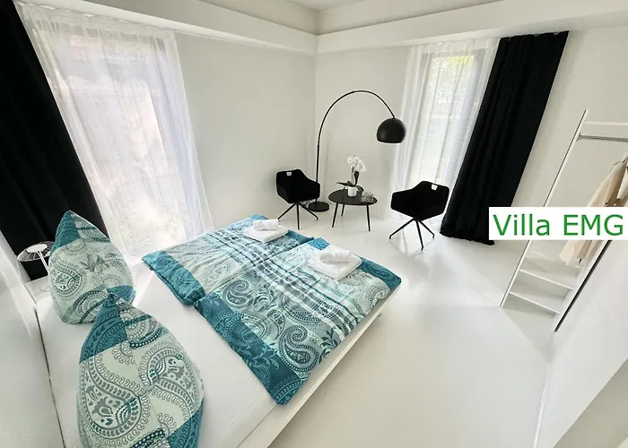 Vila Einzigartige Luxus Design Emg Nah Muenster Mit Garten Direkt An Der Ems, Bis Max 10 Personen *