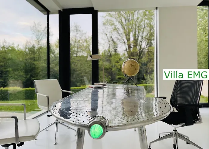 Einzigartige Luxus Design Emg Nah Muenster Mit Garten Direkt An Der Ems, Bis Max 10 Personen